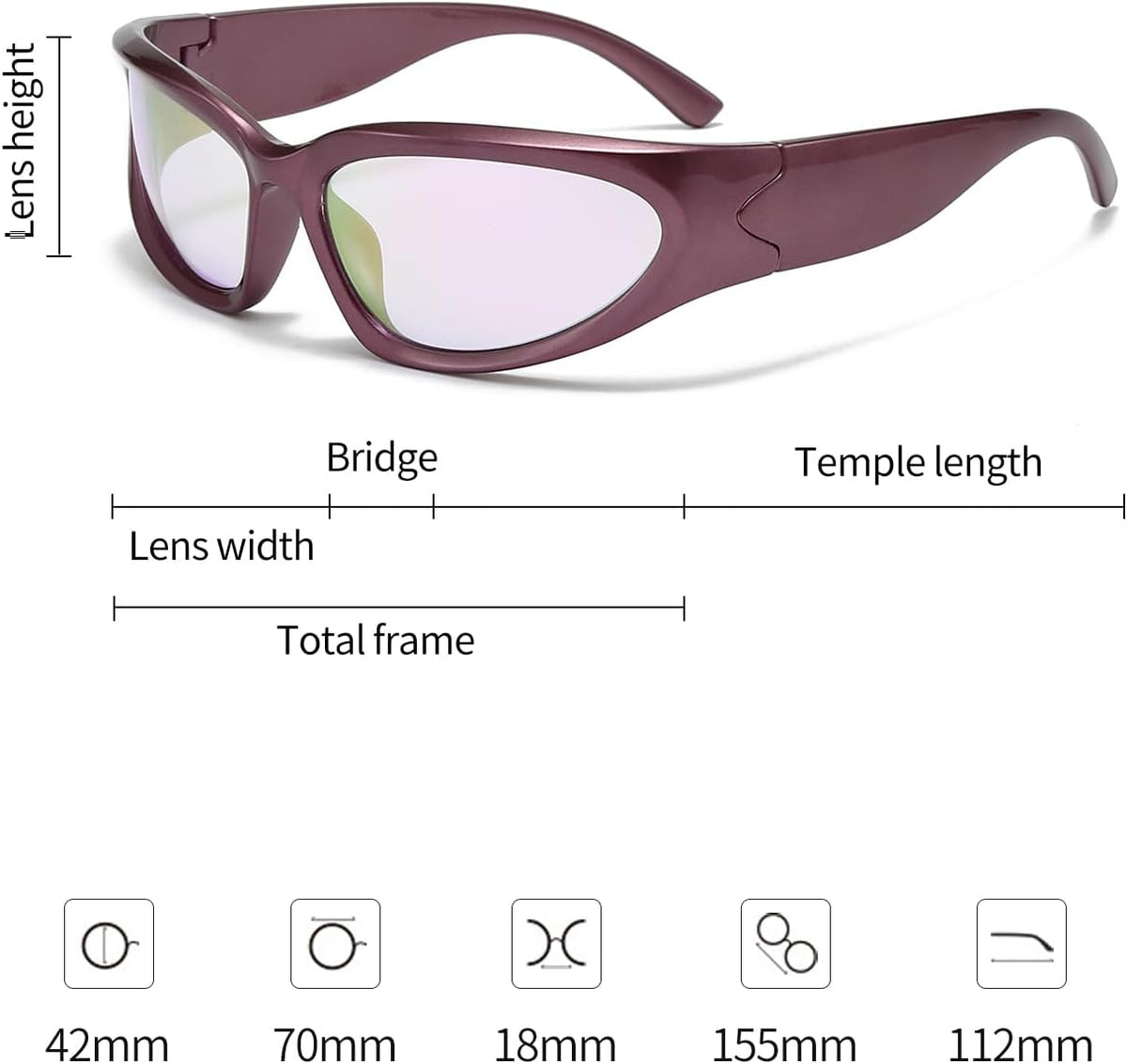 SOAR&EAGLE Y2K 3Pack Polarized sunglasses Wrap Around Men's Women's sunglasses Fashion Sport Shades Sun Glasses