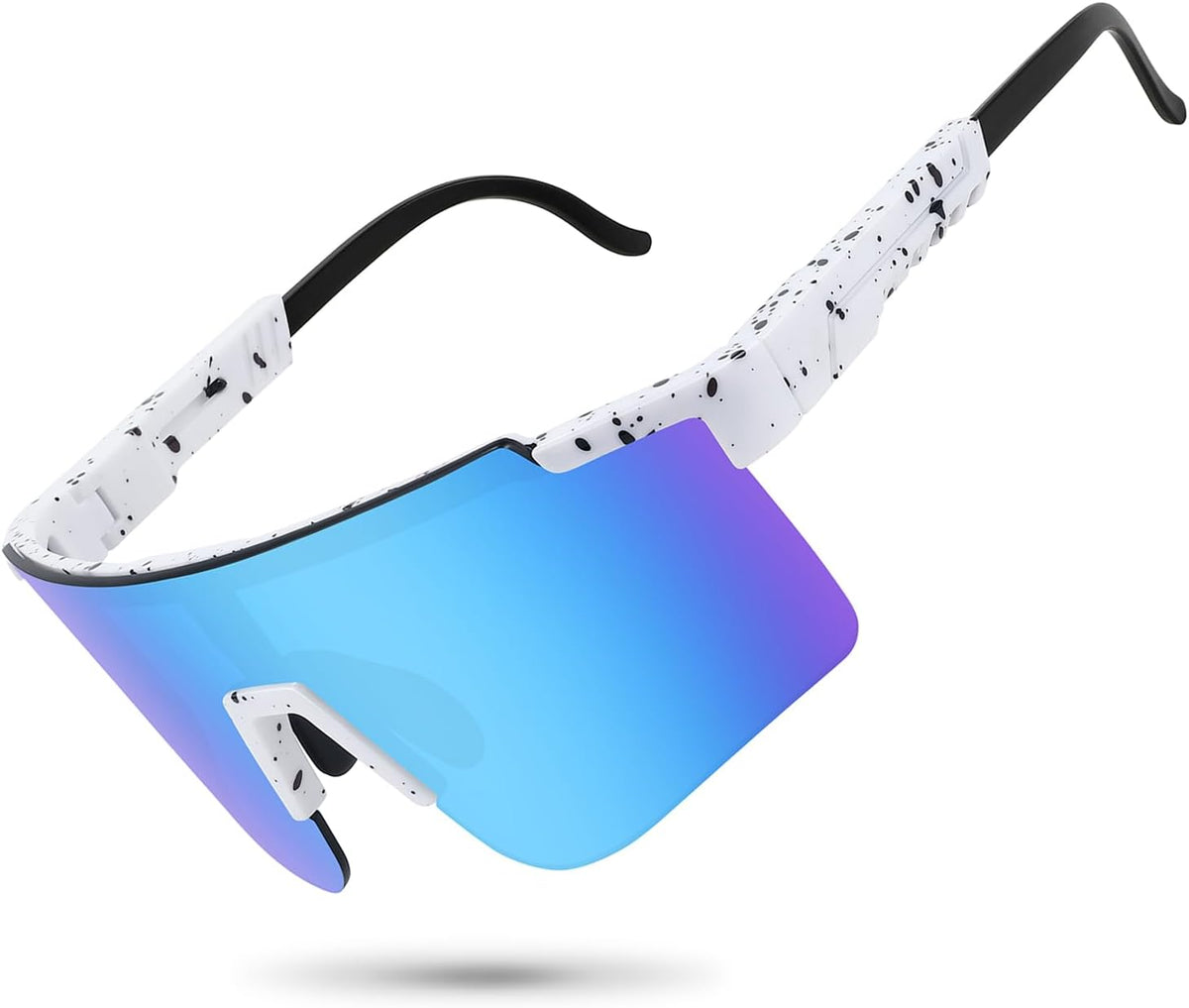 MALIDAK Sports Sunglasses for Mens Women Youth Baseball Sunglasses UV400 Protection Men Cycling Glasses