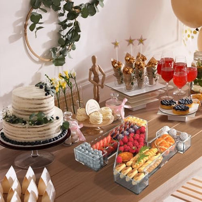 13.8" Acrylic Letter Charcuterie Tray,Fillable Alphabet Box (Letter N)