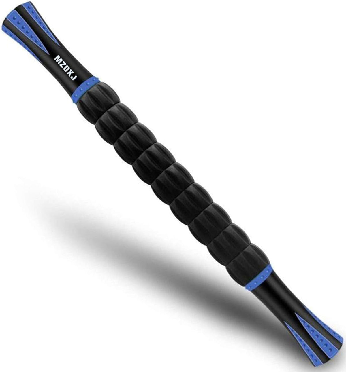 Muscle Roller Massage Roller Stick for Athletes, Help Reducing Muscle Soreness Cramping Tightness Leg Arms Back Calves Muscle Massager（Blue-Black- 18 inch）