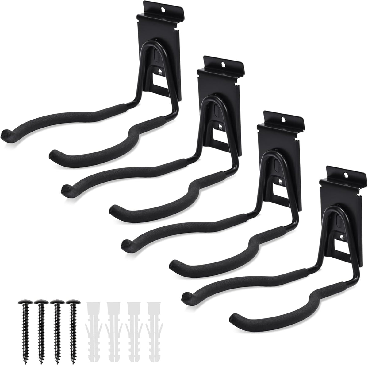 Slatwall Power Tool Hanger, Garage Garden Tool Hooks, Steel String Trimmer Holder Grass Trimmer Organizer, Weed Eater Rack Garage Storage Hook for Weed Wacker, Leaf Blower