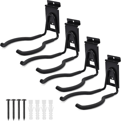 Slatwall Power Tool Hanger, Garage Garden Tool Hooks, Steel String Trimmer Holder Grass Trimmer Organizer, Weed Eater Rack Garage Storage Hook for Weed Wacker, Leaf Blower
