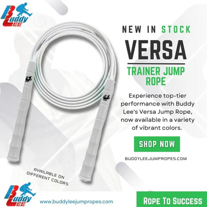 Buddy Lee New Versa Trainer Jump Rope – Adjustable Speed Rope for Fitness, Cardio & Training – Lightweight, Durable & Ergonomic Handles