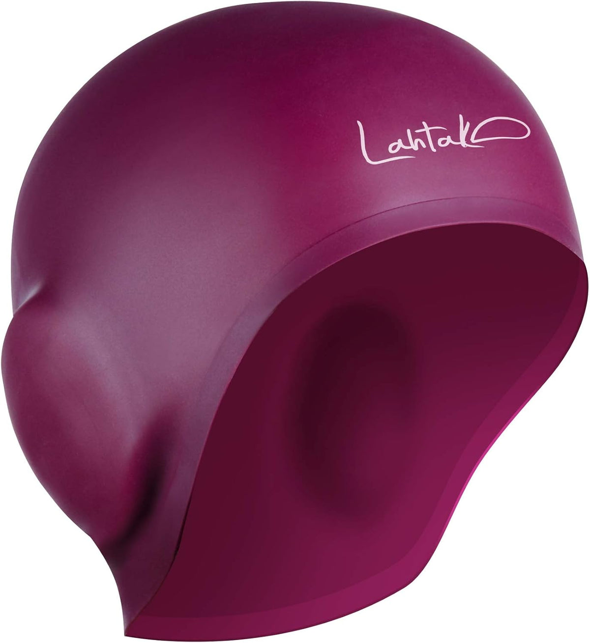 3D Swim Caps - Ear Protection Swimming Cap for Women & Men - Silicone, Waterproof - Fits Long & Short Hair - Adult & Youth