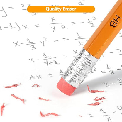 Hapikalor 600 Count Sharpened #2 Pencils with Erasers, Pencils Bulk Pack