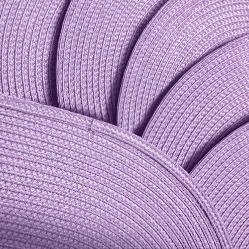 AHHFSMEI Placemats Set of 4 for Dining Table Washable Woven Non-Slip 18x12 inches Placemat Heat-Resistant Durable Table Mats for Dining Table Easy to Clean(Lavender Purple 4)