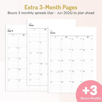 Forvencer Academic Planner 2026-2027, Calendar Jul 2026-Jun 2027, 8.5"x11"