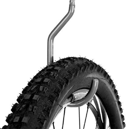 SMARTOLOGY 8 Pack Bike Hanger Storage Hook Rack, Heavy Duty Large Screw in Hooks for Garage Wall and Ceiling Bicycle Storage, Utility Tool Hanger (Gray)