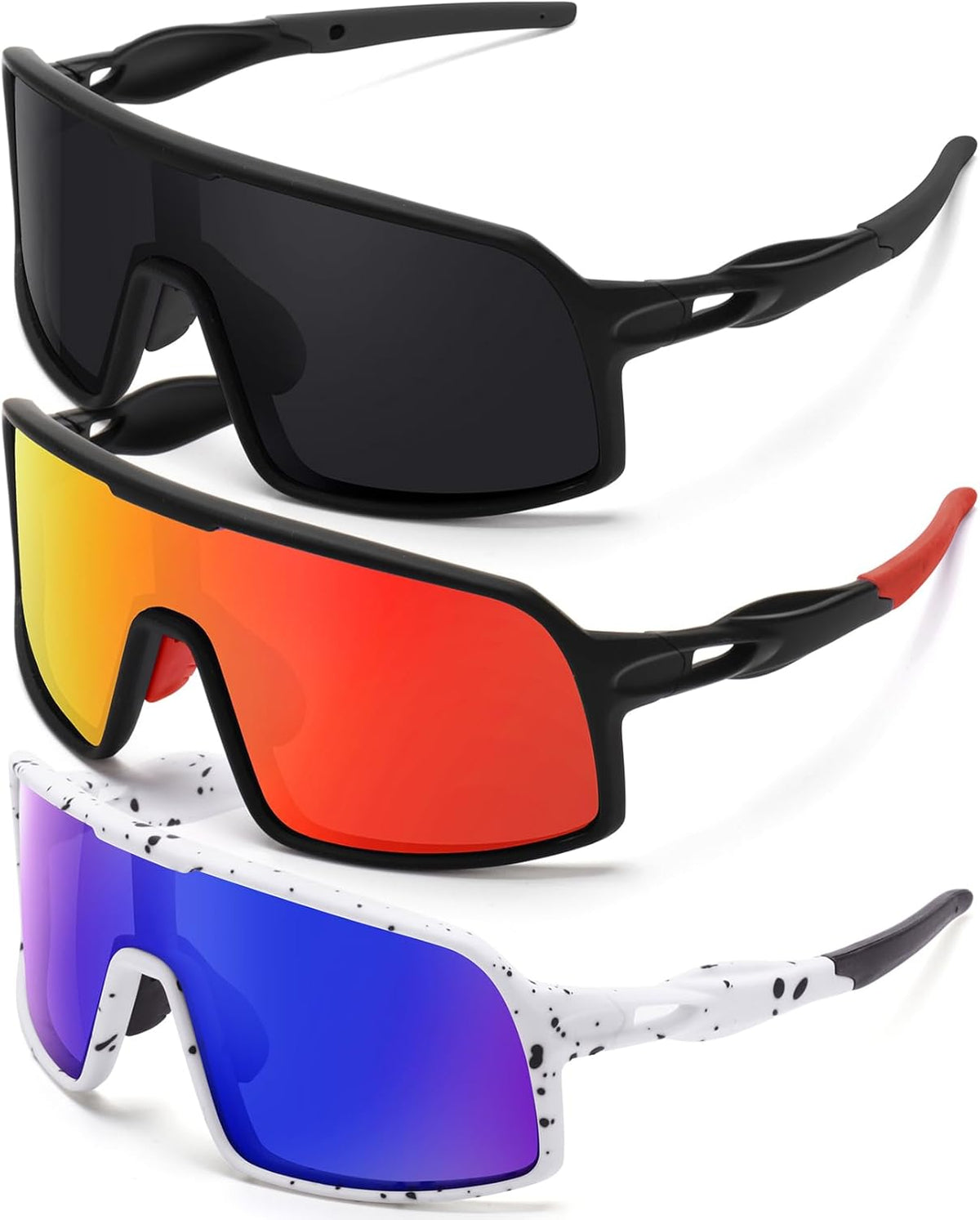 Polarized Sports Sunglasses for Men and Women Cycling Glasses UV Protection Goggles for Mountain Bike Running Fishing