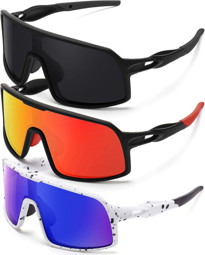 Polarized Sports Sunglasses for Men and Women Cycling Glasses UV Protection Goggles for Mountain Bike Running Fishing