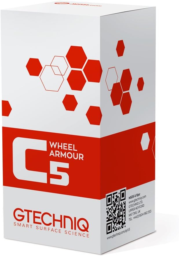 Gtechniq C5 Wheel Armor Wheel Cleaner, Rims Cleaner Protects Alloy Rims, Brake Dust Remover Wheel Cleaner Repels Brake Dirt for up to 12 Months - 1 fl oz (30ml), Sufficient for 4 x 21 Outer Rims