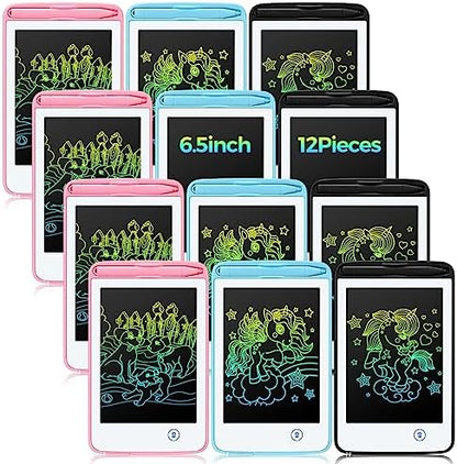 Zhehao 12 Pcs LCD Writing Tablet for Kid 6.5'' Doodle Board Drawing Tablet