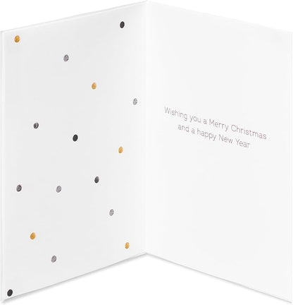 Papyrus Cat Christmas Cards Boxed with Envelopes, Merry Christmas and a Happy New Year, Santa Hat Kitty (8-Count)