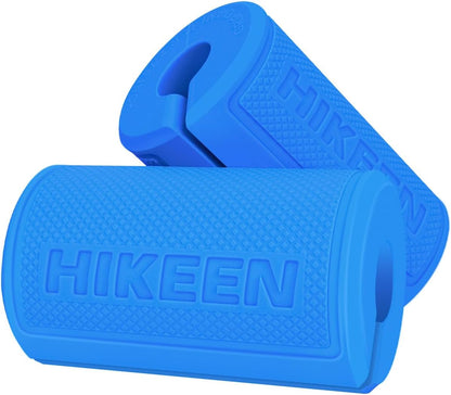 Hikeen Thick Bar Dumbbell Grips,Non Slip Hard Rubber Barbell Grips,Grips for Weight Lifting, Muscle Building-1.77", 2", 2.25" & 2.75" Outer Diameter