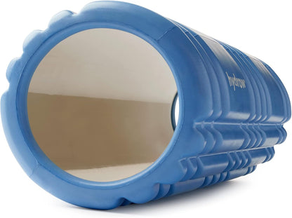 Hydrow Foam Roller for Exercise, Deep Tissue Massage, Muscle Recovery - (13-Inch), Blue