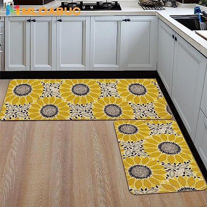 Kitchen Rugs and Mats Set of 2,Floor Mats for Home Kitchen Decor Mat