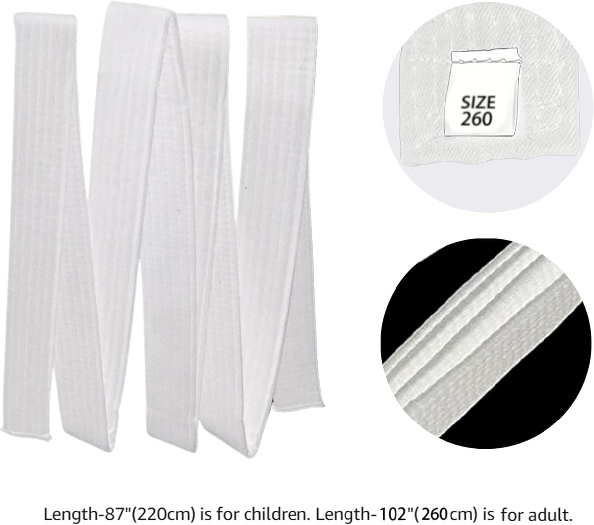 8.6ft Long Soft Belt for Martial Arts Karate Taekwondo Judo
