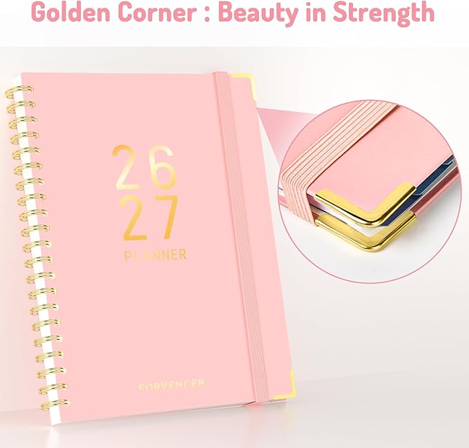 Jul 2026 - Dec 2027 Planner, Forvencer 18 Month Planner 2026-2027, 6" x 8"