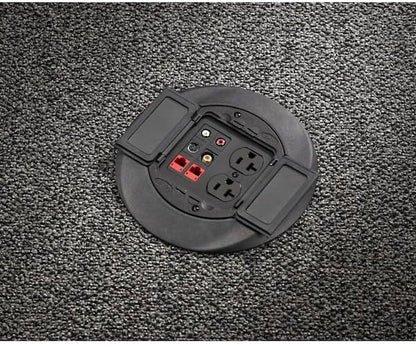 Hubbell Wiring Device-Kellems Box Cover, Floor Box Type, 2 Gang, Aluminum, Flush Cover Type S1CFCBL - 1 Each