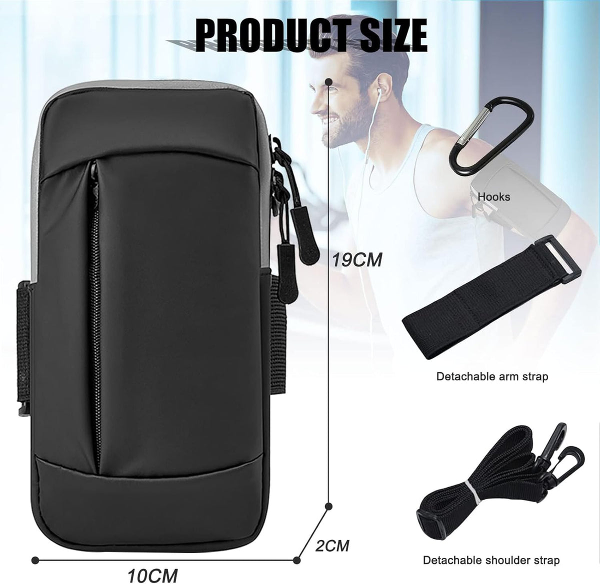 Phone Holder Arm Bands for Running Armband Small Crossbody Bags for Women Kids,iPhone 15 14 13 12 11 Pro Max Xs Xr X 6 7 8 Plus SE Mini Galaxy Ultra Edge S24 S23 Note