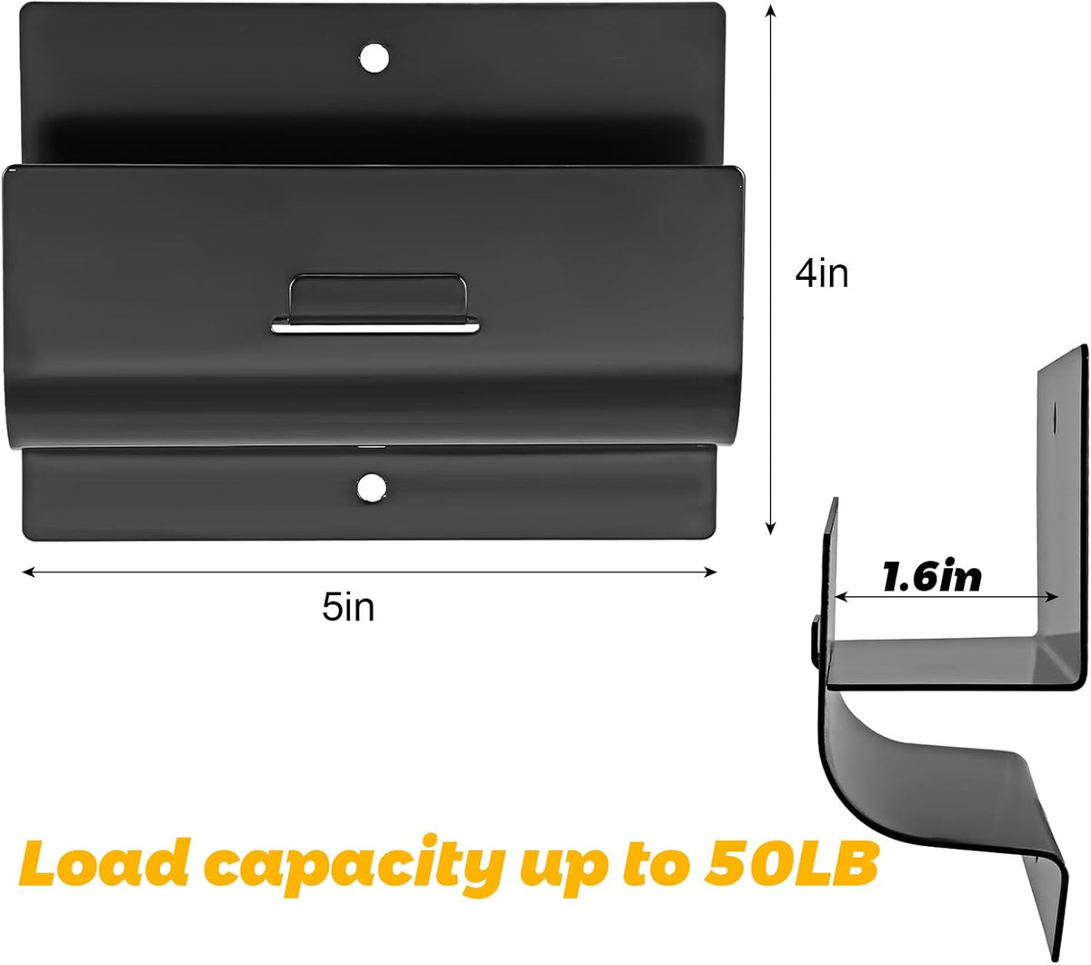 Heavy-Duty Ladder Hanger-Wall Mount Ladder Hooks for Ladder Storage-Wheelbarrow Hangers for Garage Wall-4 Pack(4 P)