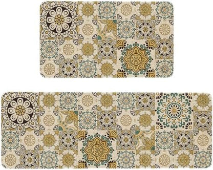 Kitchen Rugs and Mats Set of 2,Floor Mats for Home Kitchen Decor Mat