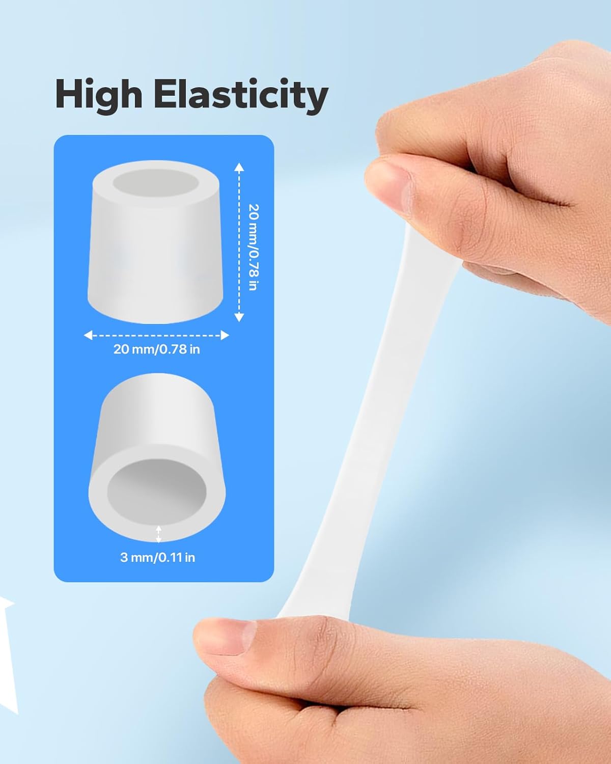 Silicone Toe Sleeves (24 Count), Pain Relief Pinky Toe Protector, Corn Protectors for Toes, Corn Pads for Pinky Toe, Gel Toe Protector for Bunion Blisters, Corns, Hammer Toes, Toenails Loss