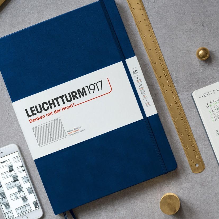 LEUCHTTURM1917 - Notebook Hardcover Medium A5-251 Numbered Pages for Writing and Journaling (Lilac, Dotted)