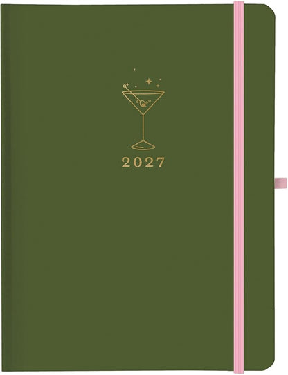 Graphique Martitni 18 Month Planner | July 2026 – Dec. 2027 | Hardbound Planner with Monthly Tabs | Holidays & Reminder Stickers 6 x 8