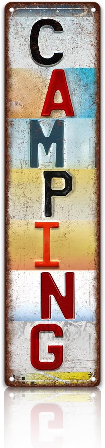 Vintage Sport Street Sign Camping Wall Decor Metal Tin Signs Poster