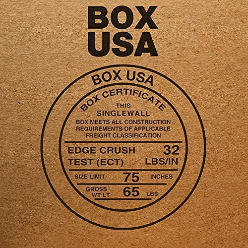 BOX USA 16 x 16 x 36 Corrugated Cardboard Boxes, Tall 16"L x 16"W x 36"H, Pack of 10 | Shipping, Packaging, Moving, Storage Box for Home or Business, Strong Wholesale Bulk Boxes
