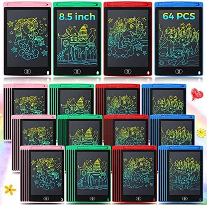 Zhehao 64 Pcs LCD Writing Tablet Bulk for Kids, 8.5 in, Colorful, Colorful