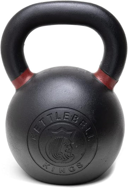 Kettlebell Kings Powder Coated Kettlebell Weights - 9-97 lb Strength Training Kettlebells for Men and Women - Hand Weights Workout Gym Equipment - Weights Set for Home Gym- New