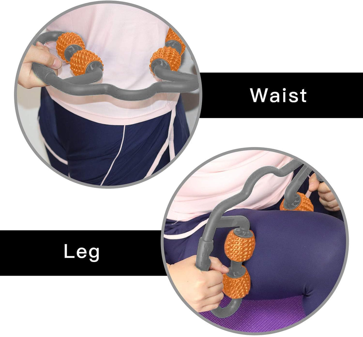 Cellulite Massage Tool Deep Fascia Massager & Dimpled Skin Remover for Legs - Anti-Cellulite Roller Tech with Lymphatic Drainage, Smooth Skin & Pain Relief for Thighs & Buttocks Sculpting