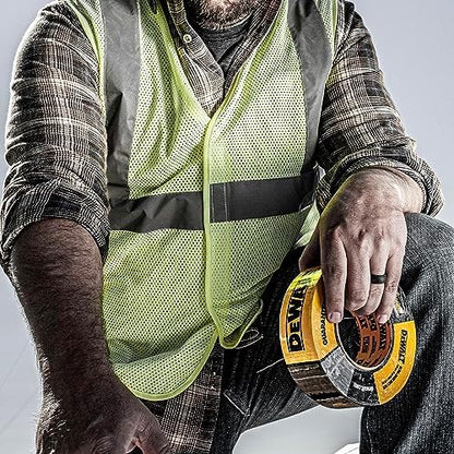 DEWALT Ultra Tough Duct Tape, 1.88 in x 30 yd, Heavy Duty, Ultra Strong, Aggressive Adhesive, All-Weather, Single Roll, Black