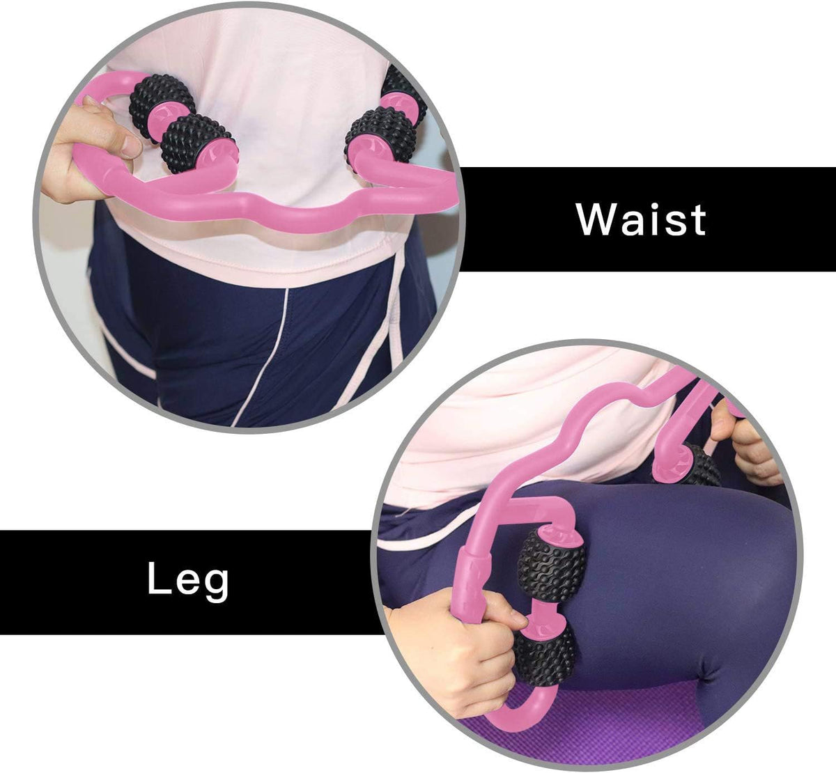 Cellulite Massage Tool Deep Fascia Massager & Dimpled Skin Remover for Legs - Anti-Cellulite Roller Tech with Lymphatic Drainage, Smooth Skin & Pain Relief for Thighs & Buttocks Sculpting