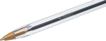 BIC Cristal Original Ballpoint Pens Medium Point (1.0 mm) â€“ Assorted Colours, Pouch of 20+7