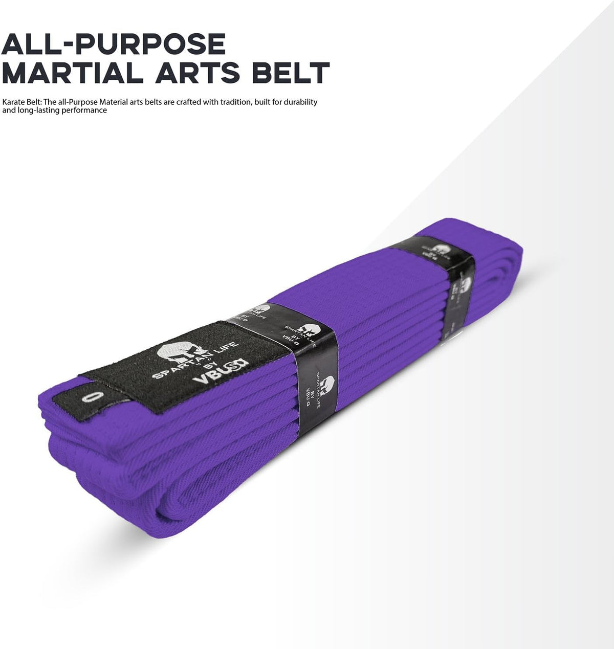 Karate Belt, All-Purpose Martial Arts Belt, Judo, Taekwondo Belt, Durable MMA Color Rank TKD Belt Size 0-6.