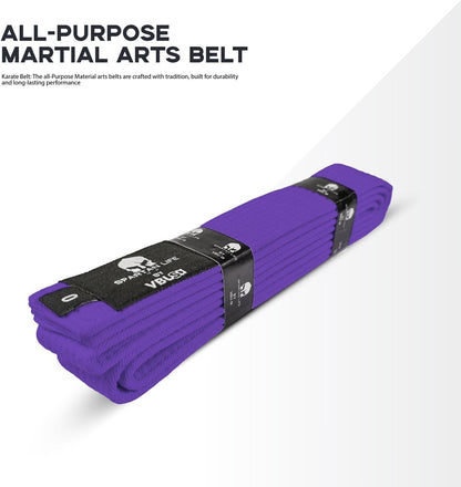 Karate Belt, All-Purpose Martial Arts Belt, Judo, Taekwondo Belt, Durable MMA Color Rank TKD Belt Size 0-6.