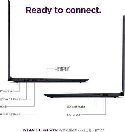 Lenovo IdeaPad 15.6" FHD Touchscreen Laptop, Intel 10-Core 13th Intel i5