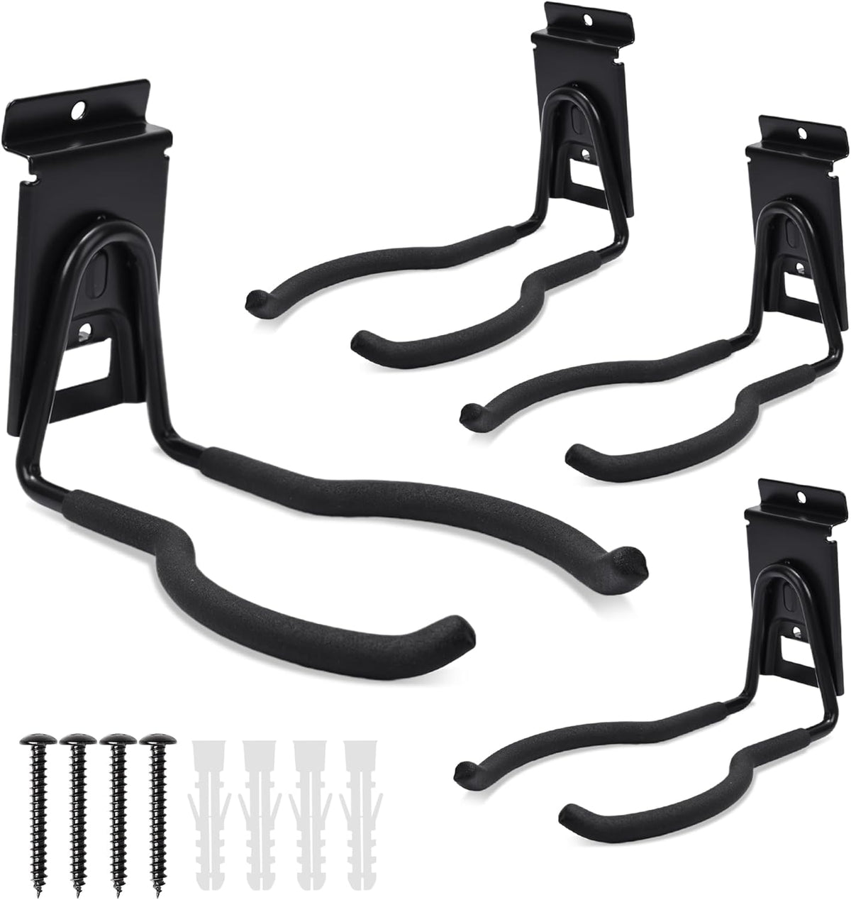 Slatwall Power Tool Hanger, Garage Garden Tool Hooks, Steel String Trimmer Holder Grass Trimmer Organizer, Weed Eater Rack Garage Storage Hook for Weed Wacker, Leaf Blower