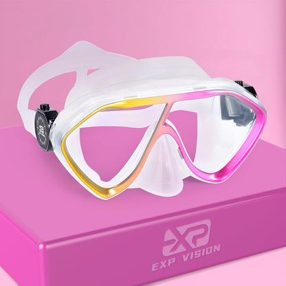 Scuba Diving Mask for Adults - Premium Anti-Fog Snorkeling Mask Comfortable & Leak-Proof Swim Goggles with Nose Cover for Scuba Diving, Snorkeling & Underwater Adventures