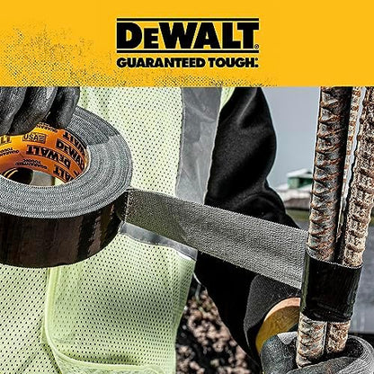 DEWALT Ultra Tough Duct Tape, 1.88 in x 10 yd, Heavy Duty, Ultra Strong, Aggressive Adhesive, All-Weather, 12-Pack, Black