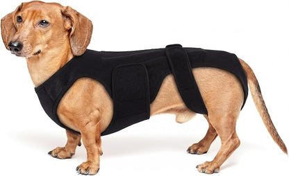 Back Brace for Dogs with Strong Spine Stability Support, Black S | IVDD Mobility Back Brace for Pet, Breathable & Adjustable for Joint & Hip Support Senior or Less Mobile Dogs