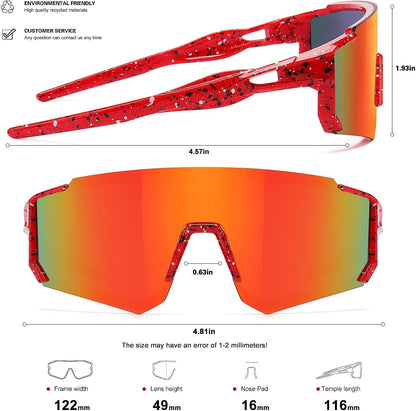 Youth Baseball Sunglasses Kids Sports Sunglasses for Boys Girls Softball Cycling Glasses UV400 Protection