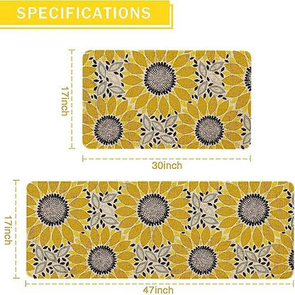 Kitchen Rugs and Mats Set of 2,Floor Mats for Home Kitchen Decor Mat