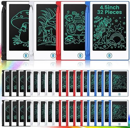 Zhehao 32 Pcs LCD Writing Tablet for Kid Mini Doodle Board,Bright Colors