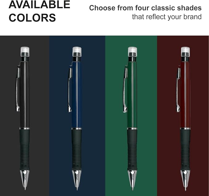 Custom Mechanical Pencil. Promotional Personalized Imprinted Mechanical Pencil. Custom Printed Name/Business/Event Information (Black, 300 Count, Pack of 1)