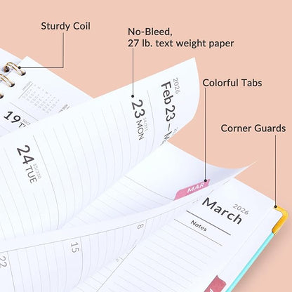 Forvencer 2026 Planner, Weekly and Monthly Calendar Planner for Women | Jan 2026 - Dec 2026, 8.5x11", Hardcover Planning Agenda book, Cute Journal Organizer Notebook for Office School