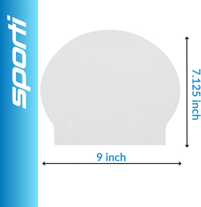 Sporti Silicone Swim Cap for Kids, Unisex Youth Swimming Cap, Protection Bathing Caps for Your Children, Aged 2-10